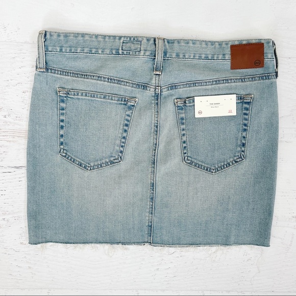 New AG Jeans Denim Mini Skirt Size 31 Adriano Goldschmied - Picture 5 of 8